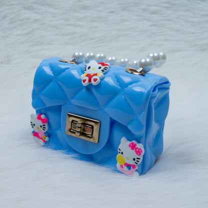 Pearl Handle Kids Handbag – Cute Hello Kitty Design