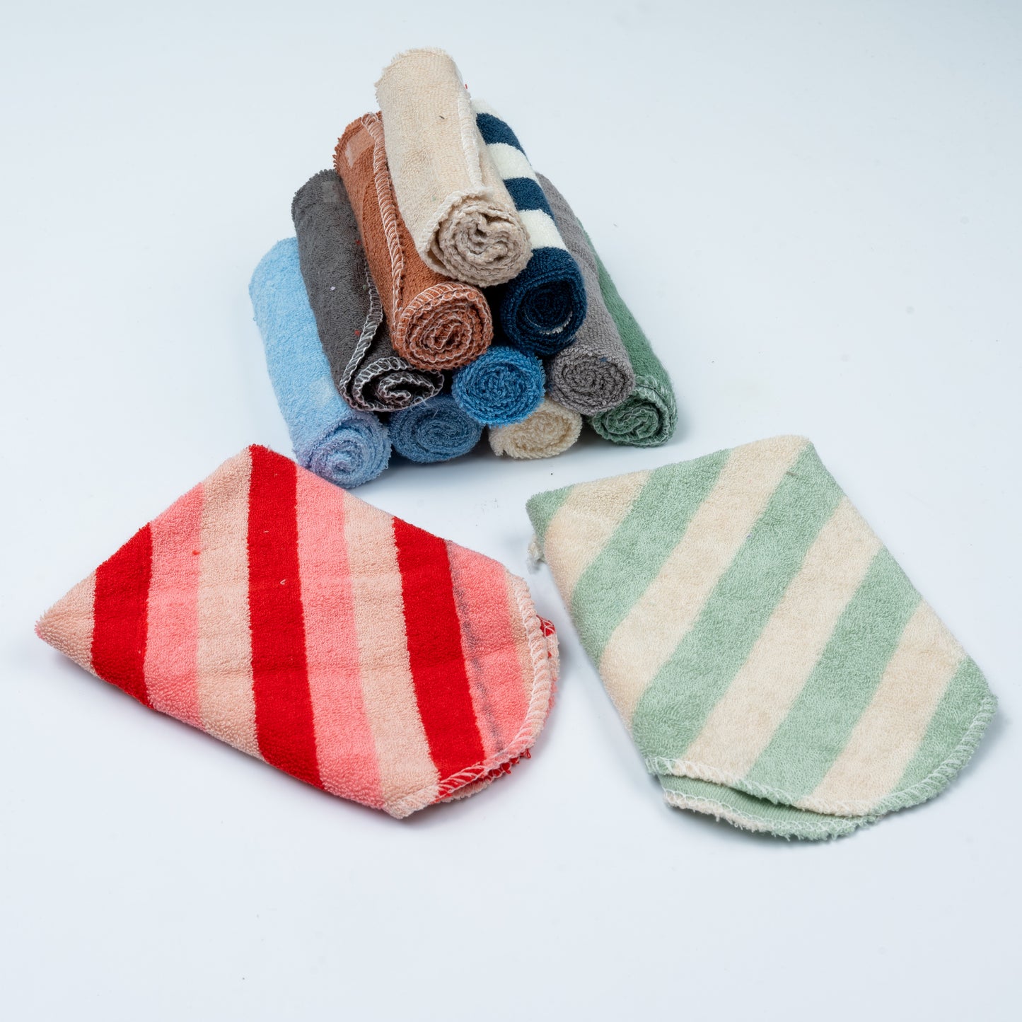 Multi-Color Soft Infant/Multipurpose Towel Set (Pack of 12) 010