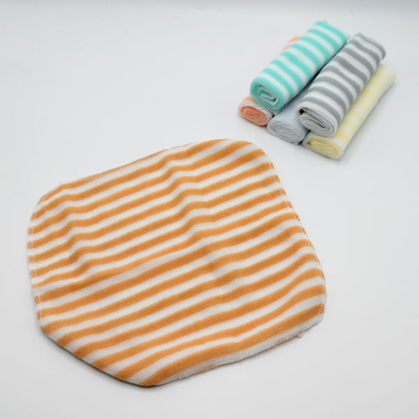 Soft Cotton Baby Washcloth Set – Multicolor Striped Towels