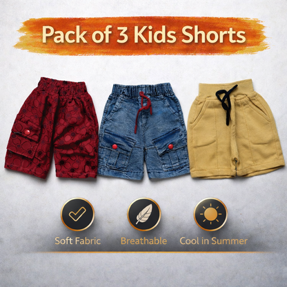 Boys Short Multicolors (China Imported Fabric) JB-EB001