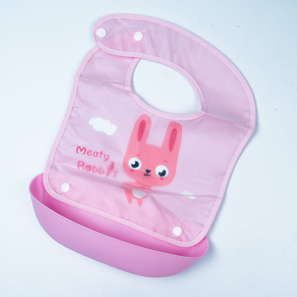 Sweet Time Easy-Clean Pocket Baby Bib (Pink)