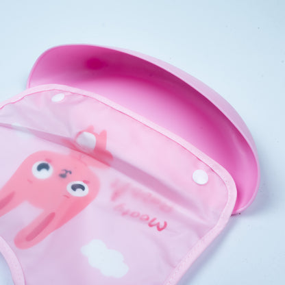 Sweet Time Easy-Clean Pocket Baby Bib (Pink)