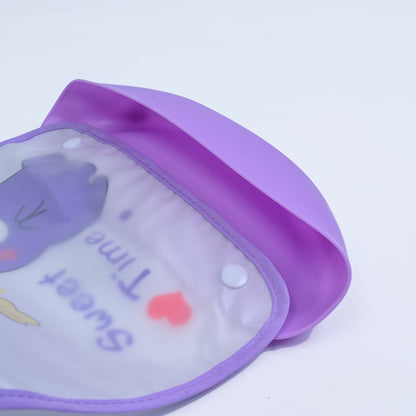 Sweet Time Easy-Clean Pocket Baby Bib (Purple)