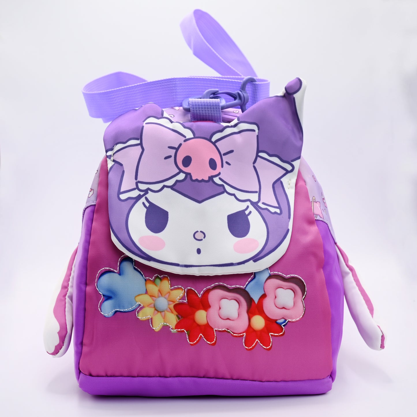 Cute Cartoon Character Kids Travel & Storage Bag – Purple