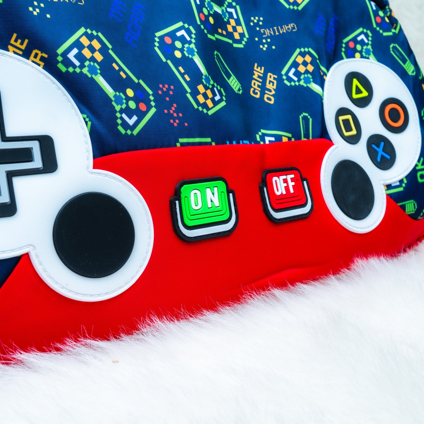 Super Gamer Kids’ Duffle Bag – Blue & Red