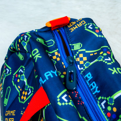 Super Gamer Kids’ Duffle Bag – Blue & Red