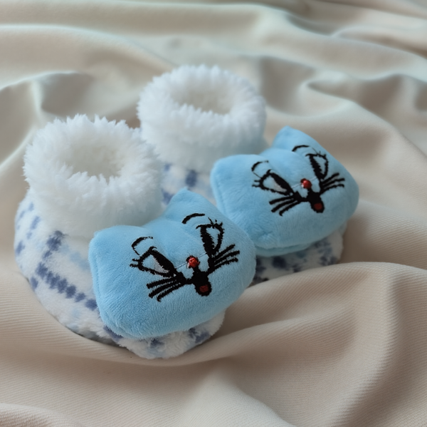 Infant Unisex Booties Socks (Blue)