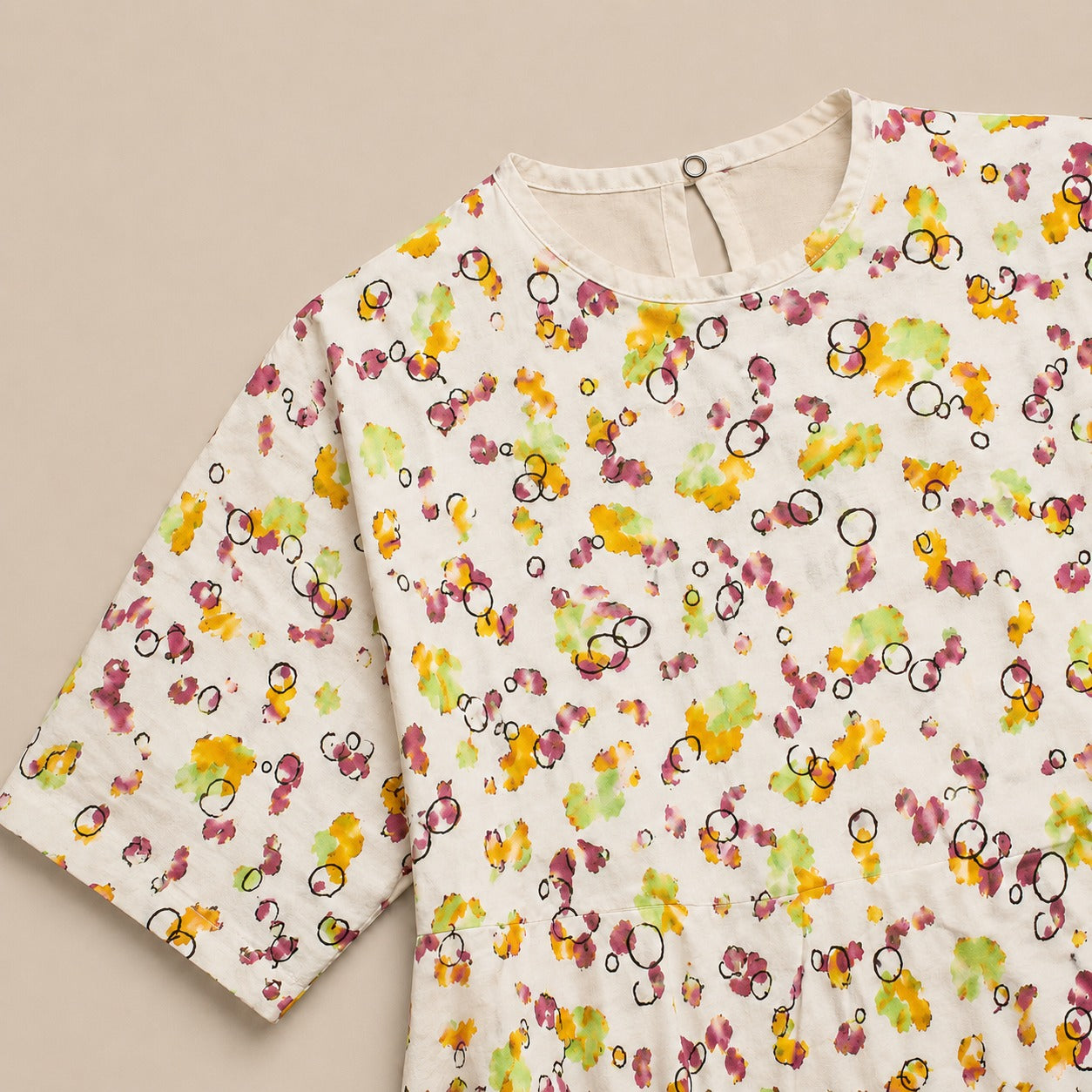 Girls Floral Print Cotton Lawn Peplum Top – Lightweight Summer Casual Wear
