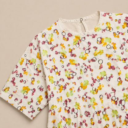 Girls Floral Print Cotton Lawn Peplum Top – Lightweight Summer Casual Wear