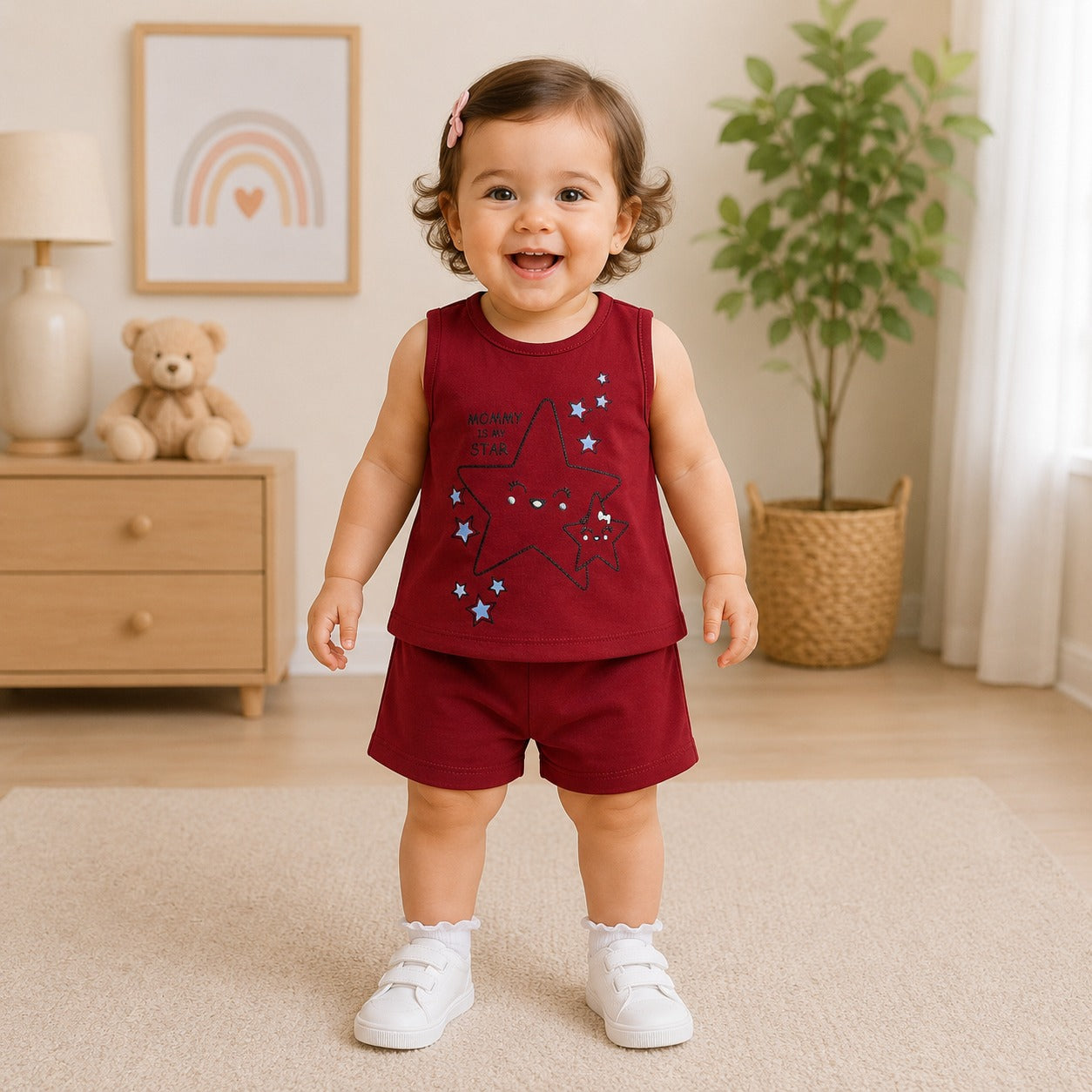 Baby Girl T-Shirt  Shorts Set