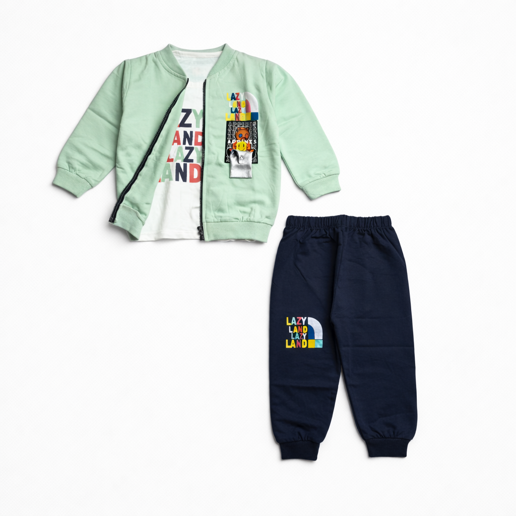 Boys Full Sleeve 3 Piece Suit (JB-1835)