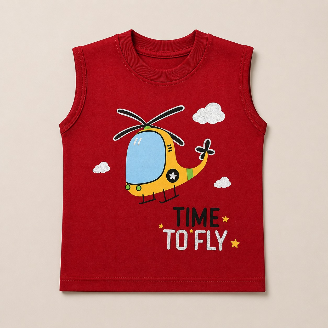 Kids Red Sando Shirt EB-276