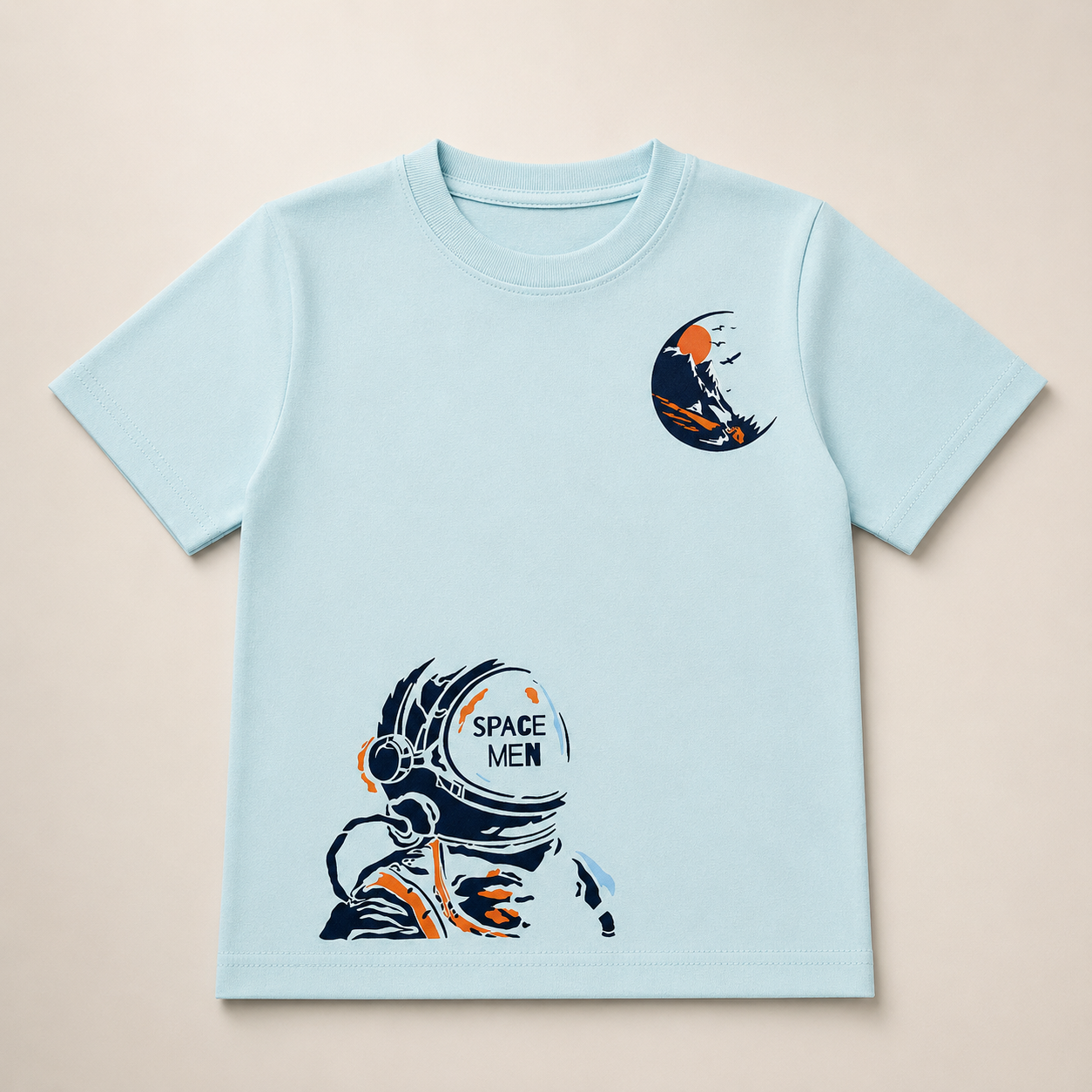 VBoys Astronaut Graphic Half Sleeve T-Shirt (EB 352)