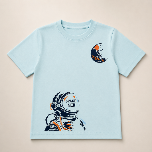VBoys Astronaut Graphic Half Sleeve T-Shirt (EB 352)