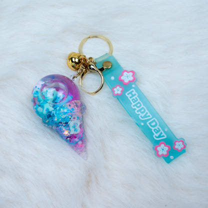 'Happy Day' Ice Cream Resin Keychain  (011)