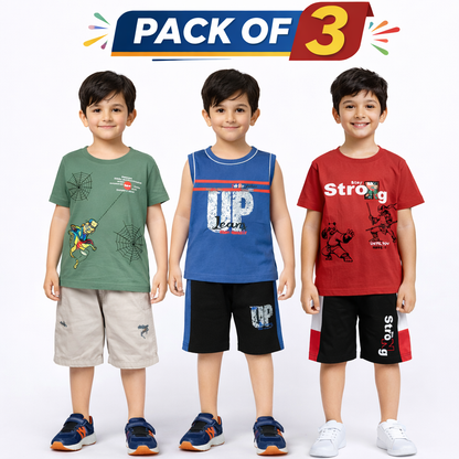Boys Pack of 3 Suit Set (JB-EB01)